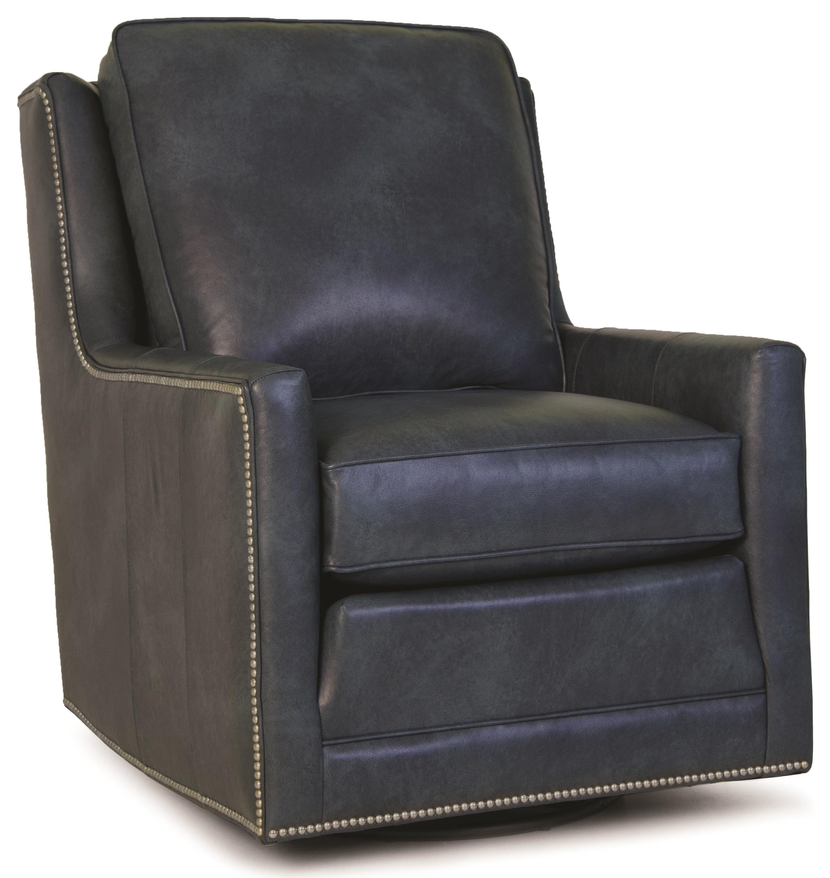 Nailhead best sale swivel chair